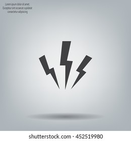 Vector lightning icon