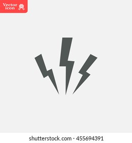 Vector lightning icon