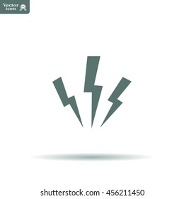 Vector lightning icon