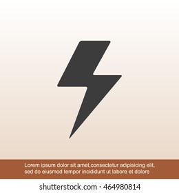 Vector lightning icon