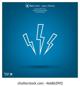 Vector lightning icon