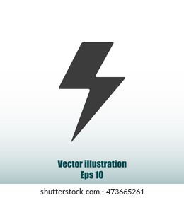 Vector lightning icon