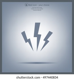 Vector lightning icon