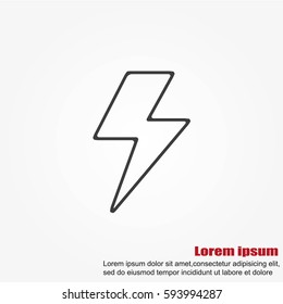 Vector lightning icon