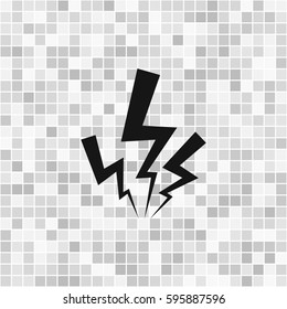 Vector lightning icon