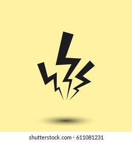 Vector lightning icon
