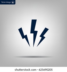 Vector lightning icon