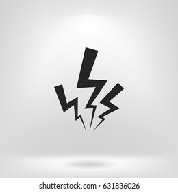 Vector lightning icon