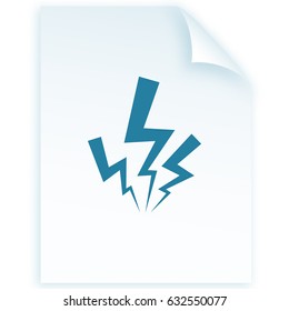 Vector lightning icon