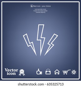 Vector lightning icon