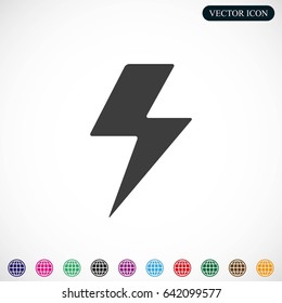 Vector lightning icon