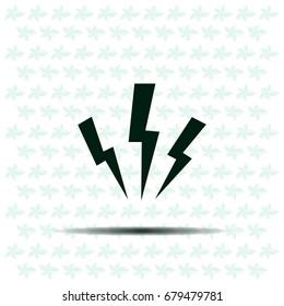 Vector lightning icon
