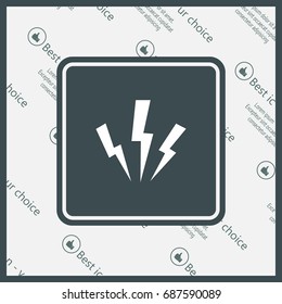 Vector lightning icon
