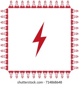 Vector lightning icon