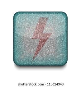 Vector  lightning icon. Eps10. Easy to edit
