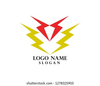Vector - Vector lightning icon logo and symbols