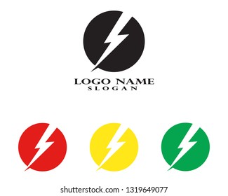 Vector - Vector lightning icon logo and symbols