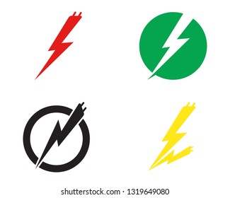 Vector - Vector lightning icon logo and symbols