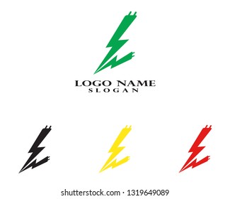 Vector - Vector lightning icon logo and symbols