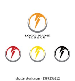 Vector - Vector lightning icon logo and symbols