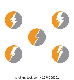 Vector - Vector lightning icon logo and symbols