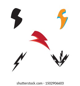Vector - Vector lightning icon logo and symbols