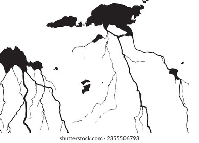 vector of lightning like texture