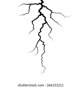 Vector Lightning Silhouettes Stock Vector (Royalty Free) 266131211 ...