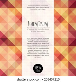 Vector lights abstract background. For business blank, card, flyer, banner, invitation, advertisement, brochure, book cover design template with text block. Graphic layout complete. Geometry backdrop.