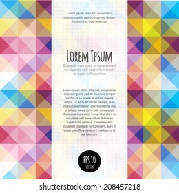 Vector lights abstract background. For business blank, card, flyer, banner, invitation, advertisement, brochure, book cover design template with text block. Graphic layout complete. Geometry backdrop.