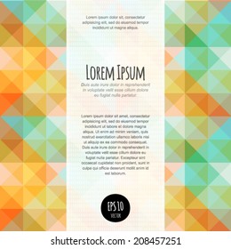 Vector lights abstract background. For business blank, card, flyer, banner, invitation, advertisement, brochure, book cover design template with text block. Graphic layout complete. Geometry backdrop.