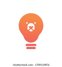 vector de luces y osos con un concepto moderno y minimalista