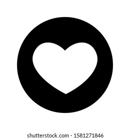 vector Like black icon on a white background