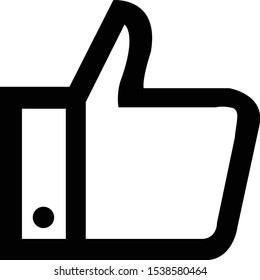 Vector Like button isolated on white background - Vector