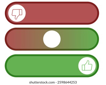 Vector like dislike button for animation on white background
Vector button for animation icon on white background
