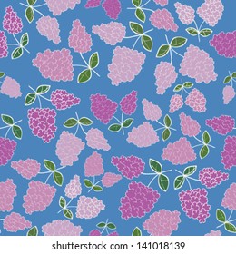 Vector lilac, background flower, floral pattern, seamless texture. Vintage wallpaper. Filigree, graphic repeat.