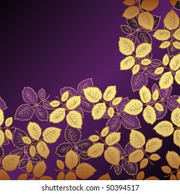 Vector lilac floral background