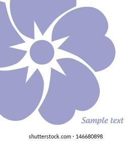 Vector lilac flower