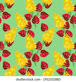 Vector - lilac flowers seamless pattern, floral watercolor illustration.