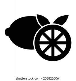 Vector Lime Glyph Icon Design
