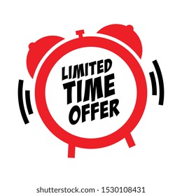 Vector Limited Time Offer Label