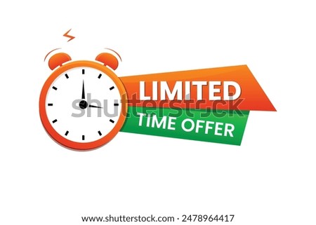 vector Limited time offer Labels and logo
