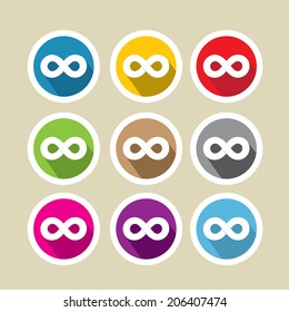 vector Limitless symbol icon set