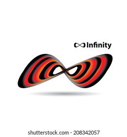 vector Limitless symbol modern icon on white