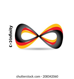 vector Limitless symbol modern icon on white