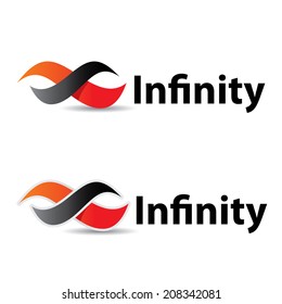 vector Limitless symbol modern icon on white