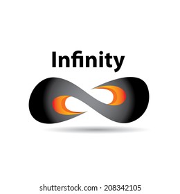 vector Limitless symbol modern icon on white