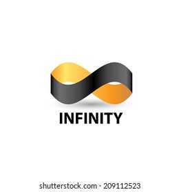 vector Limitless symbol modern icon on white
