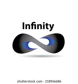 vector Limitless symbol modern icon on white
