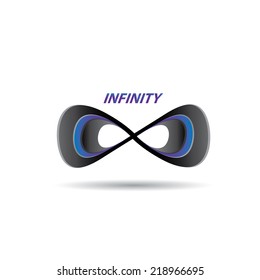 vector Limitless symbol modern icon on white